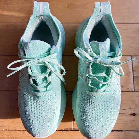 GEL-NIMBUS 26 Mint Medium Running Shoes - Picture 4 of 12